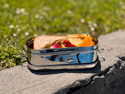 Large Oval Shape Lunchbox | Stainless Steel