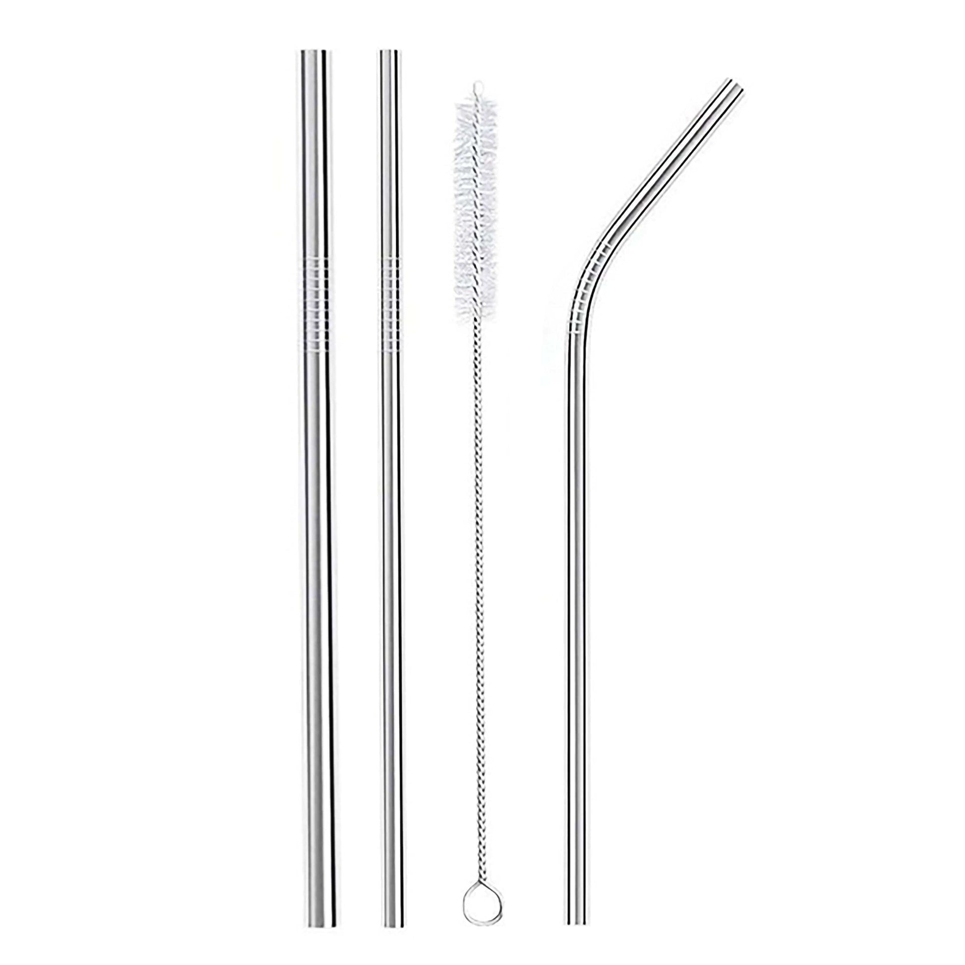 Meals in Steel Accessories Mixed Straw with Vegan Cleaning Brush Pack