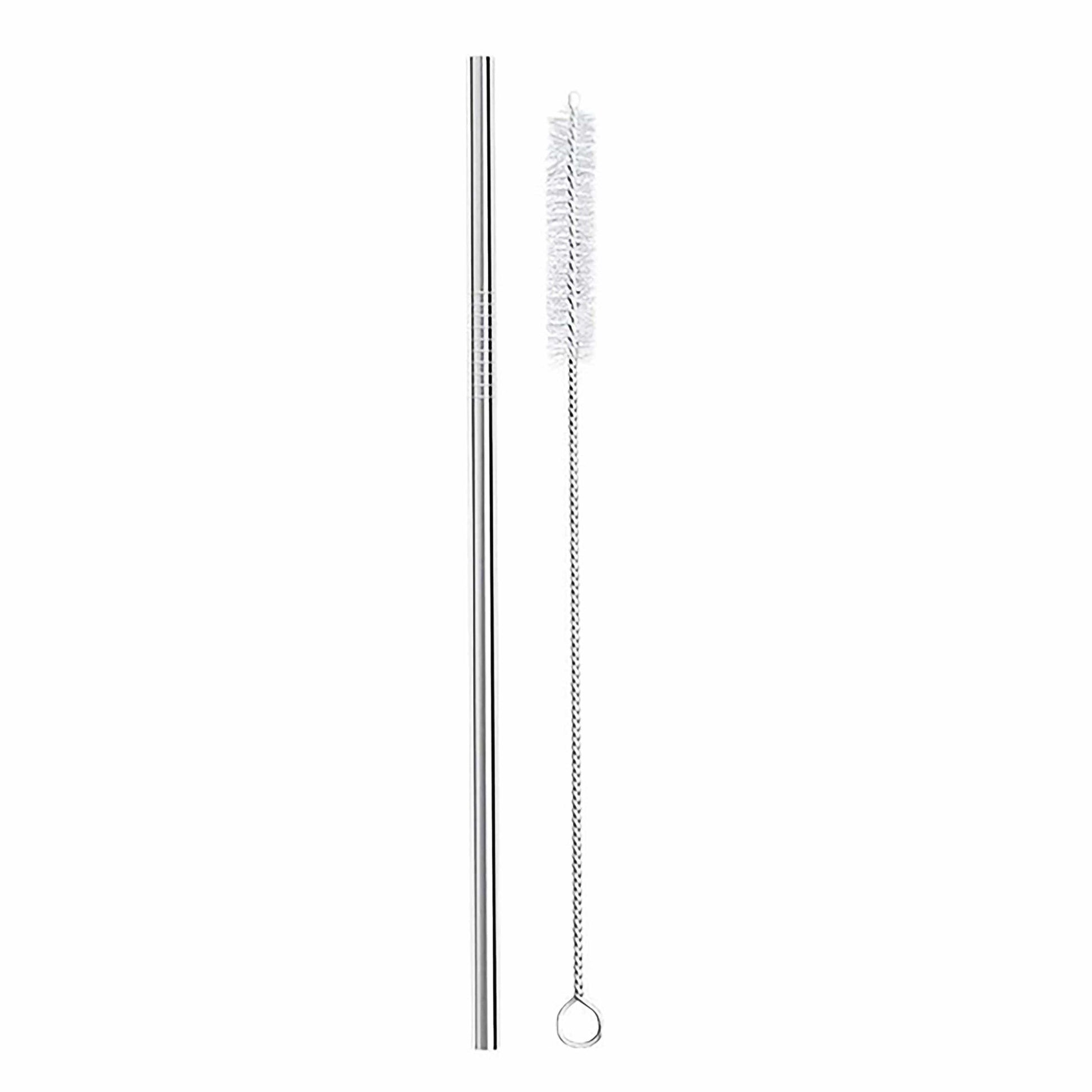 Meals in Steel Accessories Straight Straw with Vegan Cleaning Brush Pack