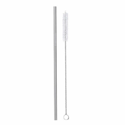 Meals in Steel Accessories Straight Straw with Vegan Cleaning Brush Pack