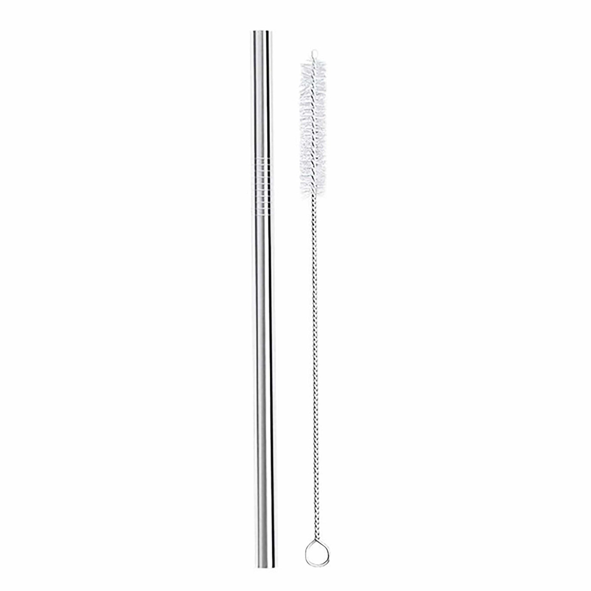 Meals in Steel Accessories Straight Straw with Vegan Cleaning Brush Pack