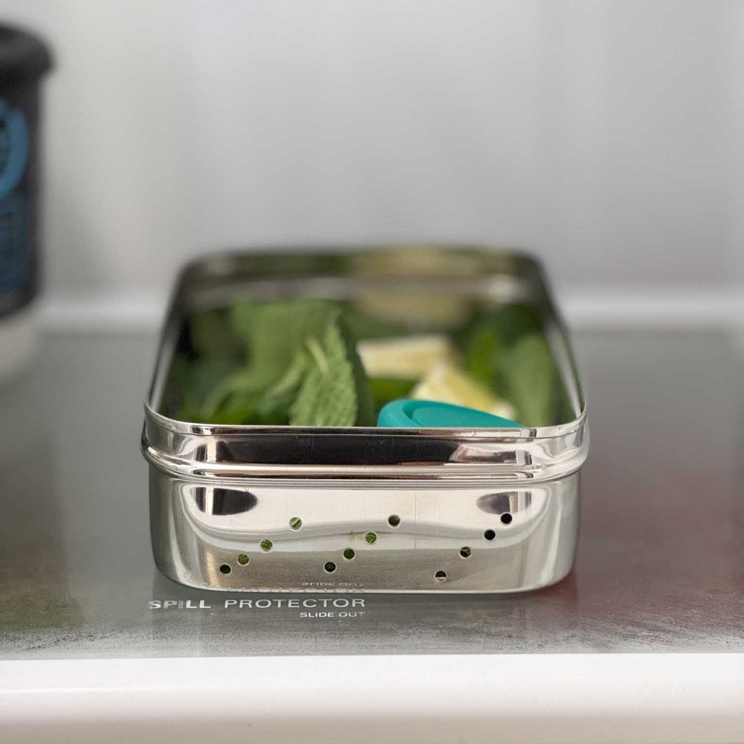 Meals in Steel Storage Containers Rectangle Fridge Breathable Container | Stainless Steel