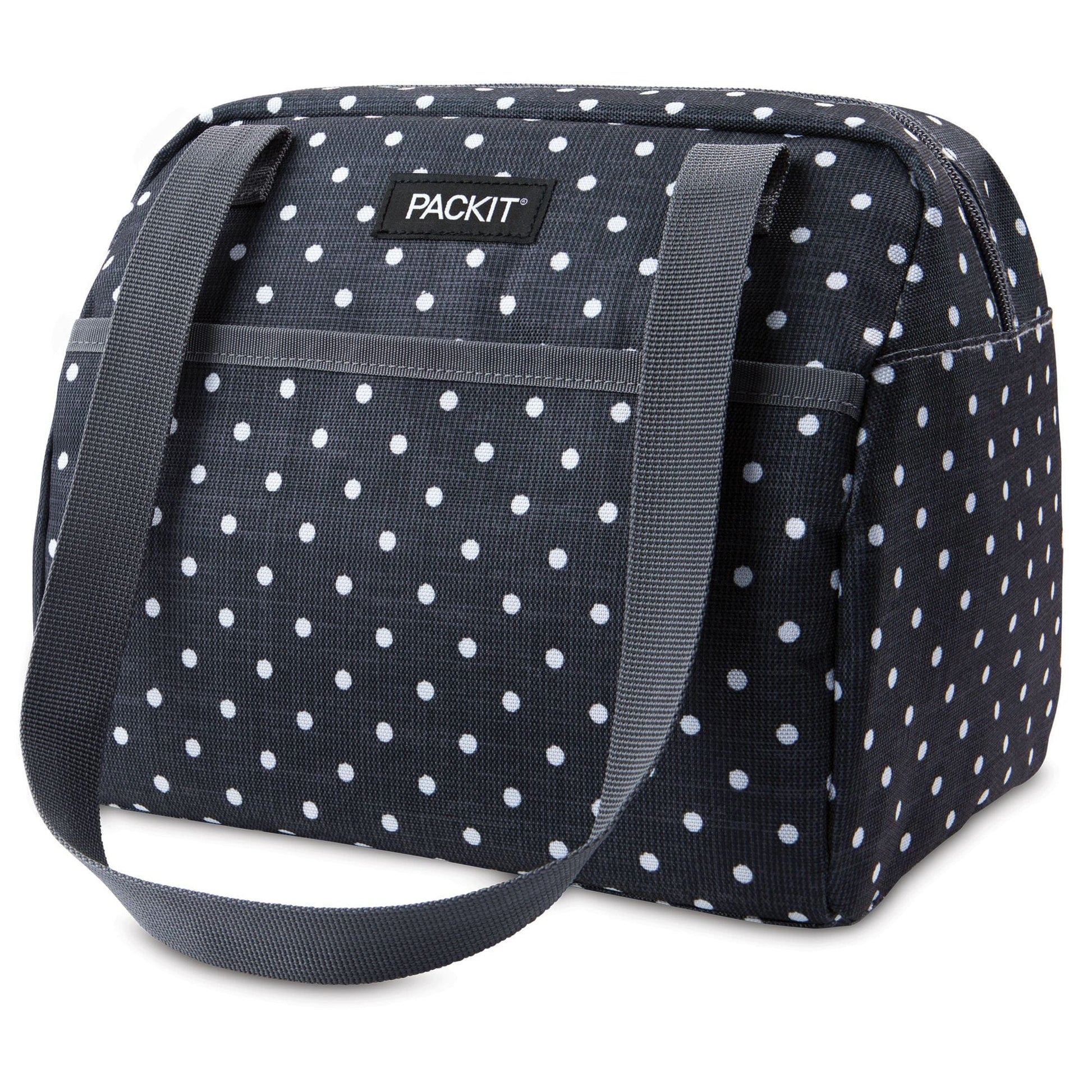 PackIt Freezable Lunch bags Polka Dot Packit Freezable Hampton Bag